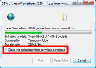 Programma wordt nu gedownload